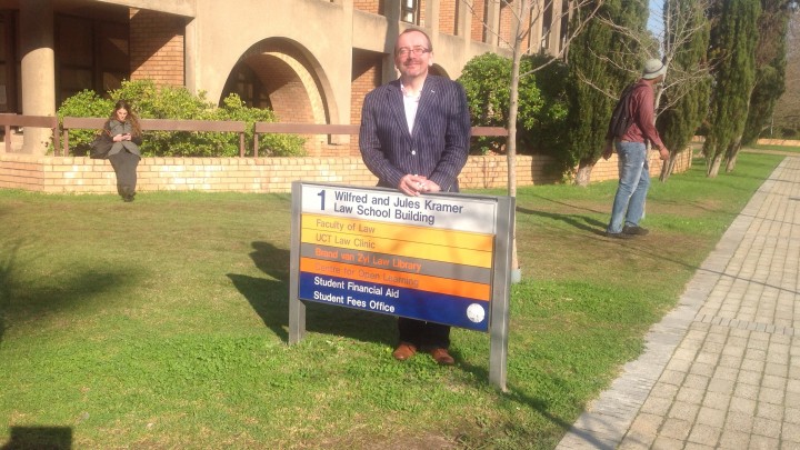 Kieran McEvoy at the University of Cape Town